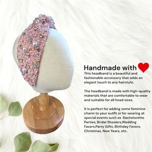 097 - Pink Go Shine - Handmade Headband